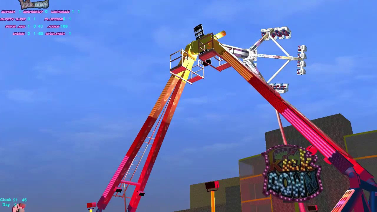 Kermis simulatie Kick Down