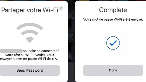 Comment partager le mot de passe Wi-Fi ?