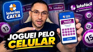 HOW TO PLAY LOTOFÁCIL ON YOUR PHONE (complete step-by-step) screenshot 1
