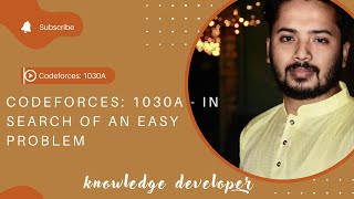 Cpp language challenge # 1030A: In Search of an easy problem || Cpp language || Knowledge developer