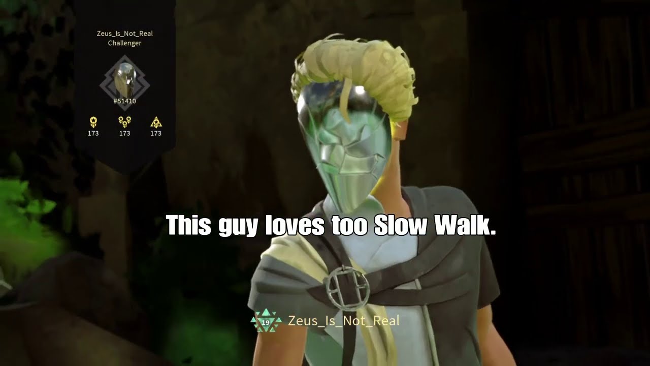 You've always slow walked what happens if I slow walk you?