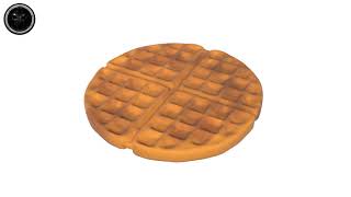 Hong kong style waffle 3d model ...