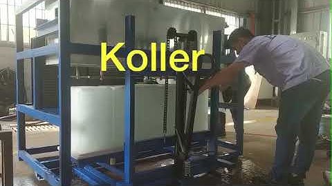 Koller 1 ton Direct Cooling ice block testing #koller1TonAutomaticIceBlockMachine