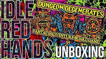 Unboxing Dungeon Degenerates Adventure Boardgame by Goblinko