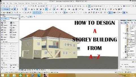 1HOUR AND 30MINUTES MULTI-STOREY DESIGN TUTORIAL IN ARCHICAD from A -Z