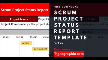 Scrum Project Status Report Template for Excel, Free Download 🡆 http://bit.ly/2vvnkeH