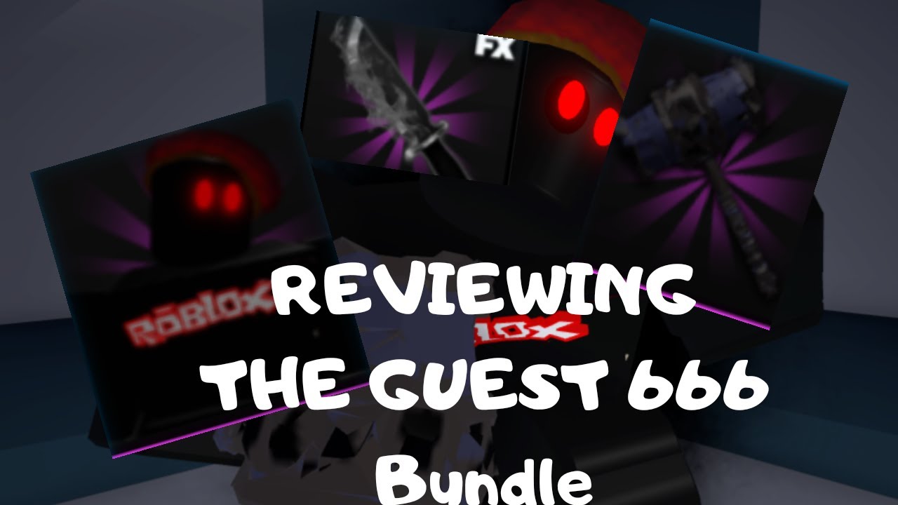Reviewing The Guest 666 Bundle Youtube - roblox guesty guest 666 bundle