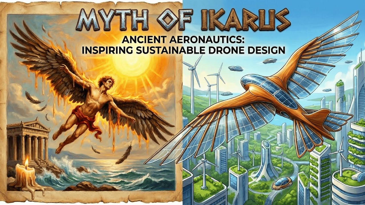 Myth of Icarus: Ancient Aeronautics Engineering Sustainable Drones Today