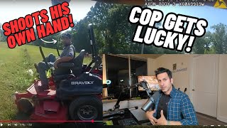 Suspect Uses a Lawn Mower to Escape & INSTANTLY REGRETS IT!