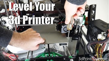 Tutorial How To Level X-Axis And Bed On Prusa I3 Style 3d Printer (Anet A8)
