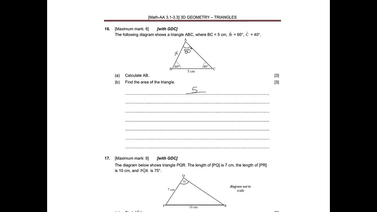 3D Geometry   Triangles 1