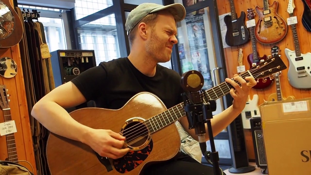 Kenosis J-OM Acoustic Guitar Demo By Petri Kuusela into Timbre Tones Microphone