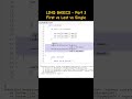 LINQ Element Methods Explained in 60 sec 🔥 | First vs Single vs Last. #csharp #linq #dotnet