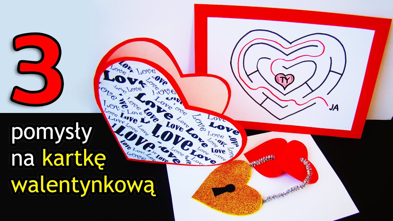 Pomysły Na Laurki Na Walentynki KARTKA WALENTYNKOWA | Pomysł na WALENTYNKĘ | Laurka na WALENTYNKI