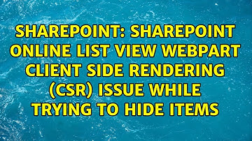 SharePoint Online List view webpart client side rendering (CSR) issue while trying to hide items
