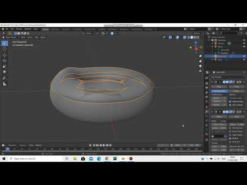 Blender 2.83 --Adding Icing To Our Donut (Part --2) - YouTube