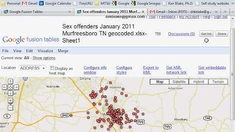 Sharing a Google Fusion Tables map.avi