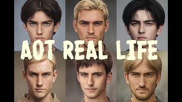 Attack On Titan / Shingeki No Kyojin Character real life!! Super Realistic!! (artbreeder)