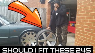 Jaguar on 24 inch wheels