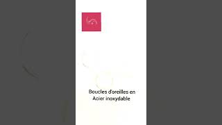 boucles d'oreilles femme acier inoxydable Doré Resimi