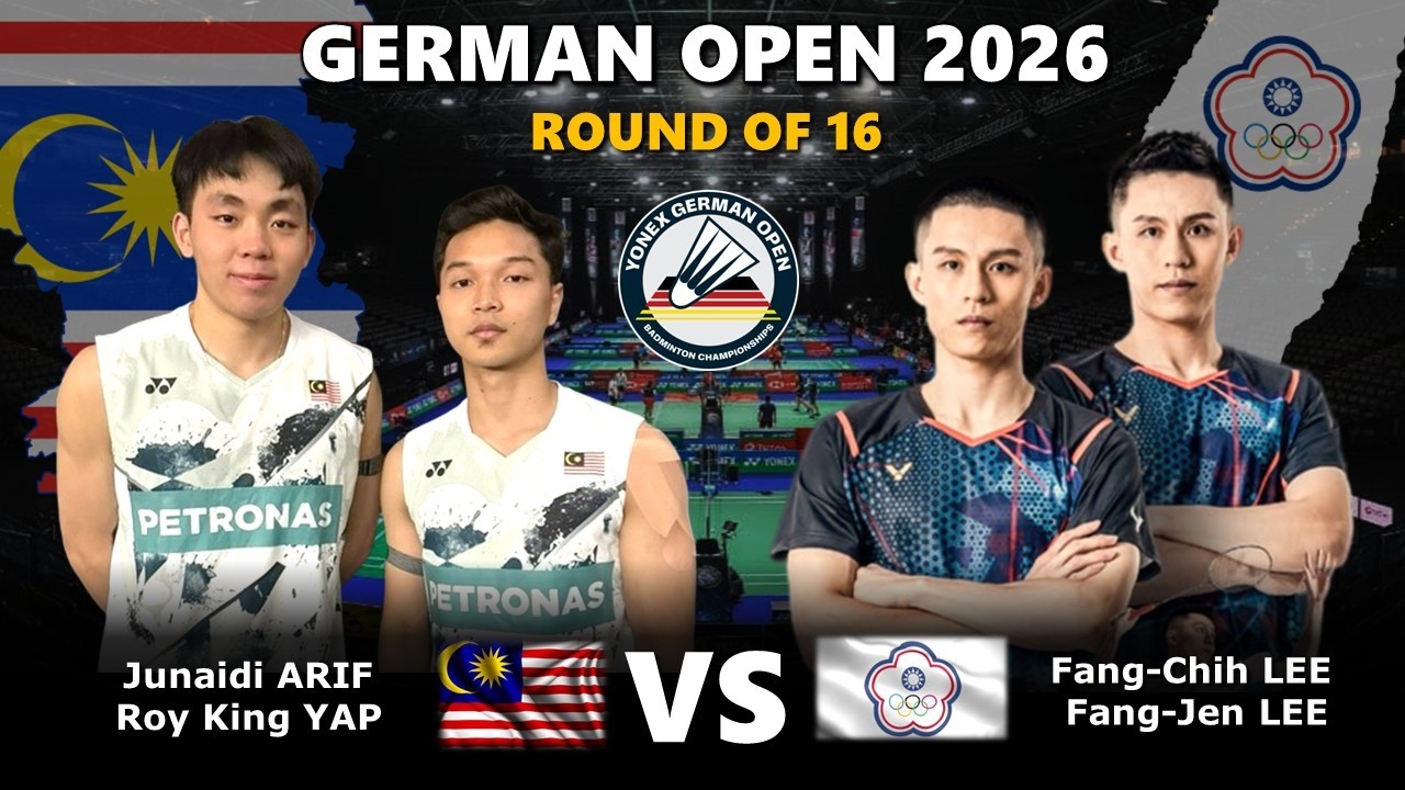 Junaidi ARIF Roy King YAP vs Fang Chih LEE Fang Jen LEE | German Open 2026 Badminton