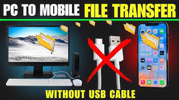 Mobile se PC me File Transfer Wireless | How to Transfer Data From Mobile to Pc Without Data Cable