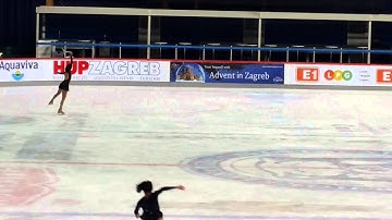 Yuna Kim Adios Noninos Dress Rehearsal Clip 1 Golden Spin Zagreb