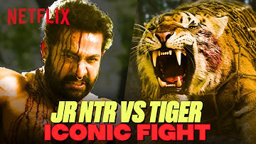 Royal Bengal Tiger ATTACKS Jr NTR: Who Will Win This Epic Fight? 🔥 | RRR (Hindi) | Netflix India