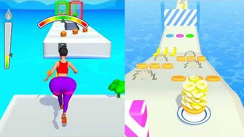 Twerk Race 3D Fun Vs Pancake Run - Android iOS Gameplay All Levels Complete