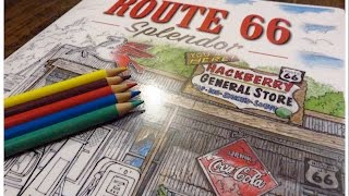 Route 66 Splendor - An Adult Coloring Book Review