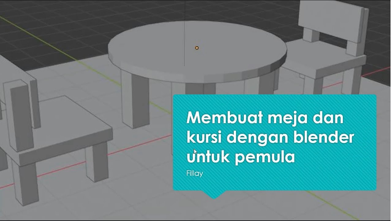 Cara Membuat Meja dan Kursi dengan Blender - YouTube