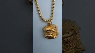 #etsy50off-$45.99 Halloween Gifts Sterling Silver Custom Name Hamburger Pendant Necklace  #jewelry
