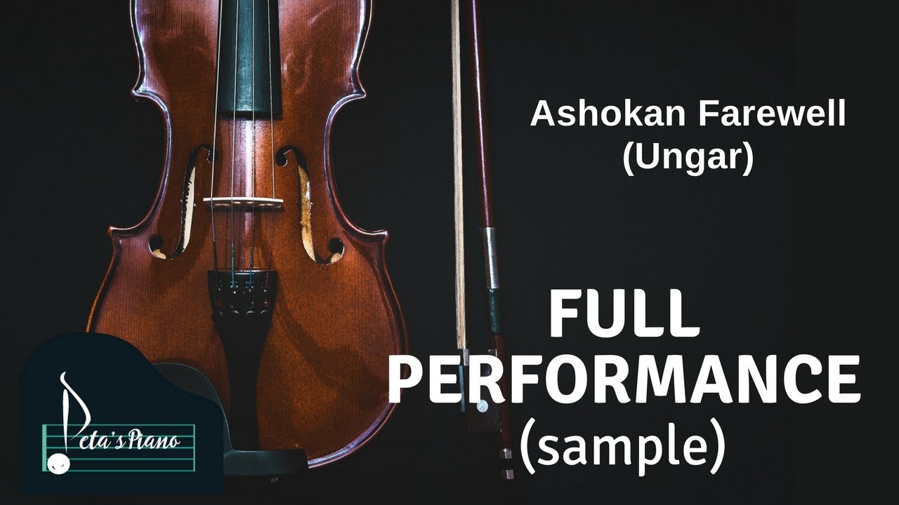 Ashokan Farewell (Ungar) Piano & Violin Full Performance (sample