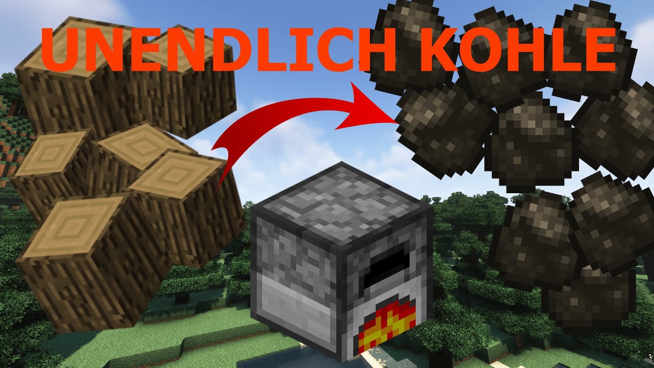 Wie Macht Man Holzkohle In Minecraft Automatische Holzkohle Produktion Tutorial Minecraft Java & Bedrock
