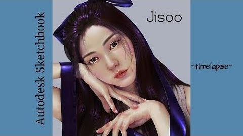 Autodesk Sketchbook painting of Jisoo (BlackPink) -timelapse-