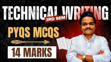 Technical Writing PYQs MCQs | 14 Marks Confirm 🔥| VVI Questions | BTech 3rd Sem CSE #edulogy