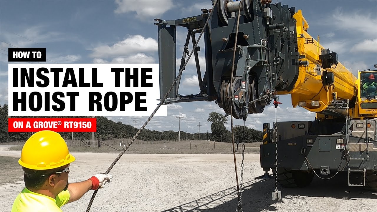 How To Install a Crane Hoist Rope: Installing The Hoist Line on a