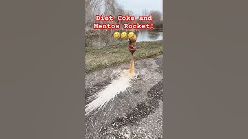 Diet Coke and Mentos Rocket!🤣🤣 #dietcoke #mentos