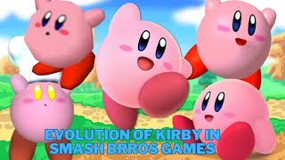Evolution of Kirby in Smash Bros Games.