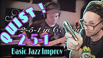 2-5-1 Easy 1st Position Jazz Improv (C Major)