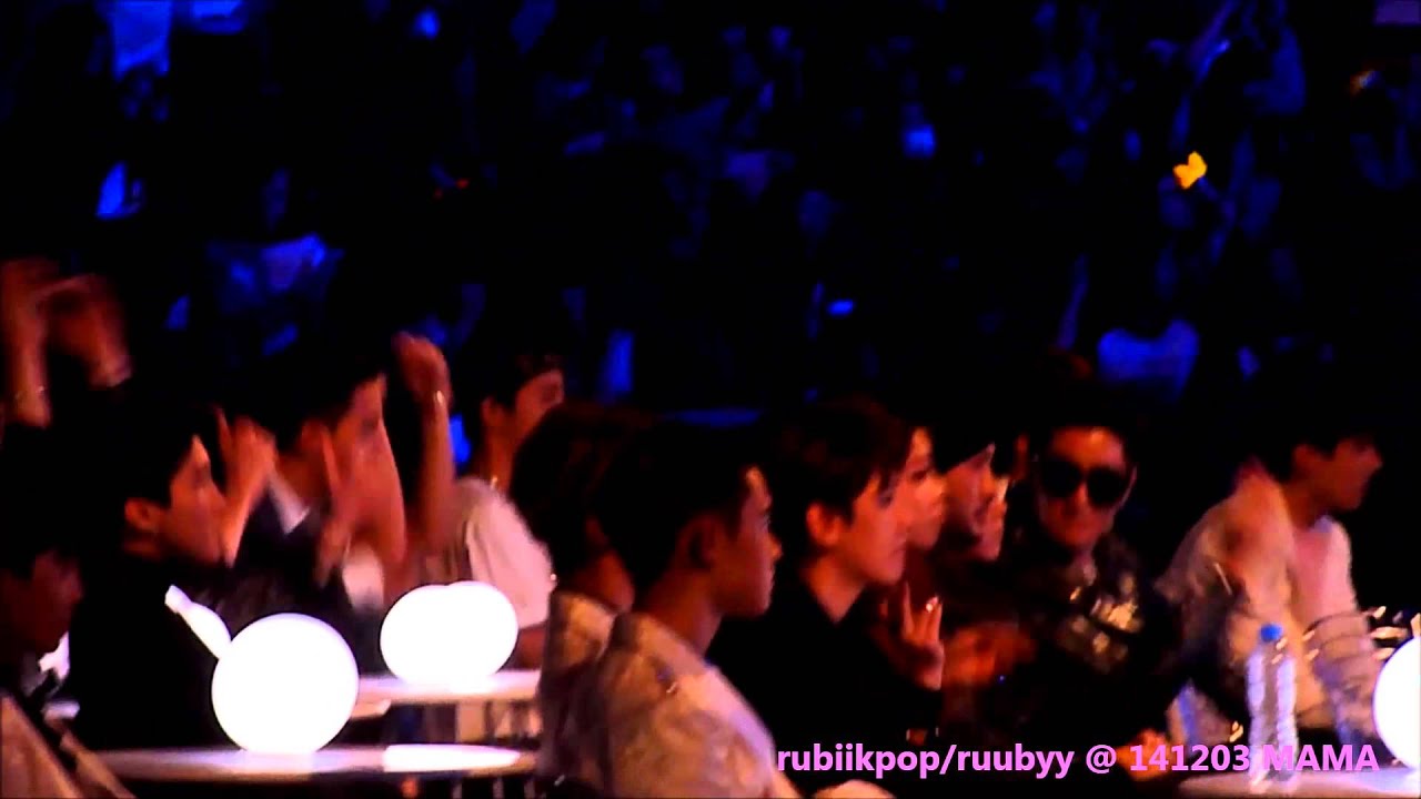 141203 MAMA in Hong Kong - EXO, iKon, Winner, Epik High,IU Reaction to GD and Taeyang GOOD BOY