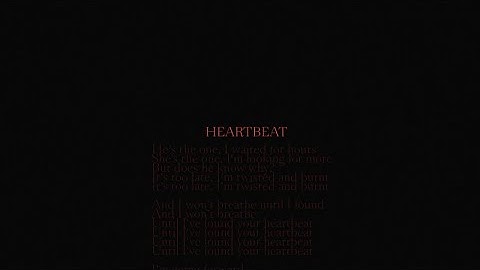 Babeheaven - Heartbeat (Lyric Video)