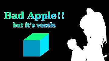 Bad Apple!! played on matplotlib voxels method