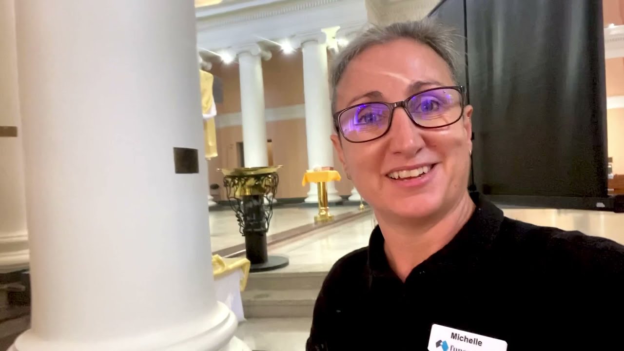 Funeral Audio Visual (AV) set up from Funeral Video Australia - Sydney, NSW