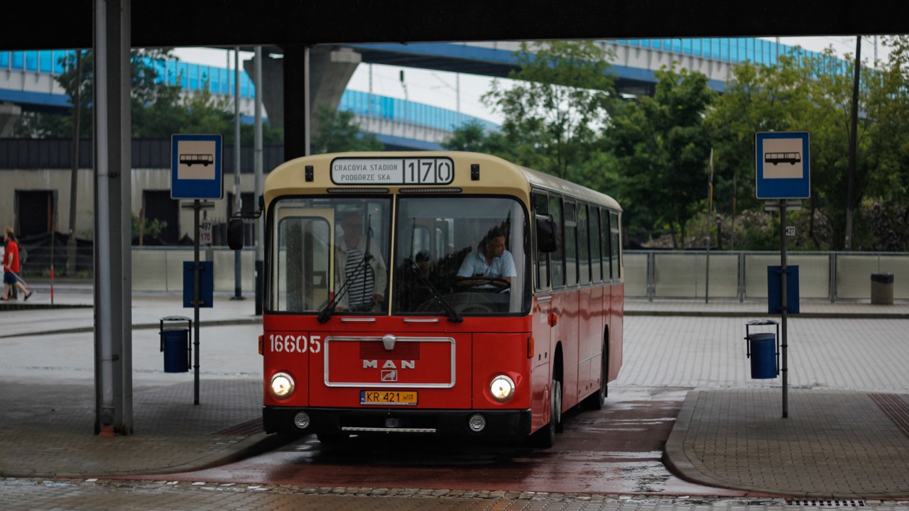 MAN SL200 #16605 - MPK Kraków (Nagranie audio, linia 170)
