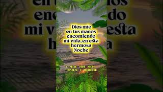 ORACION DE LA NOCHE, DIOS EN TUS MANOS ENCOMIENDO MI VIDA.