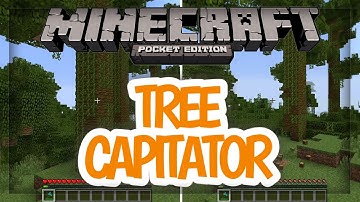 MCPE: how to make tree capitator| command block (NO MODS)