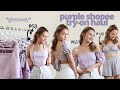 Affordable Purple Shopee Haul 2021 (Giveaway) || Michelle G.