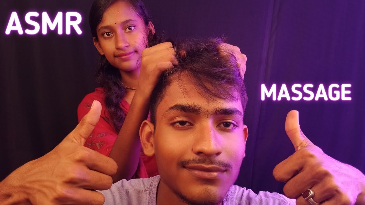 ASMR massage my sister 😌 - YouTube