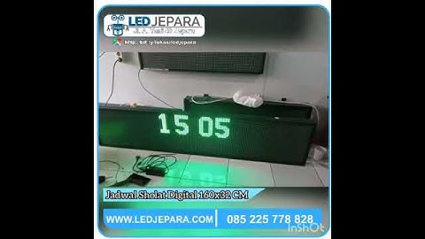 JADWAL SHOLAT DIGITAL RUNNING TEXT ADZAN OTOMATIS